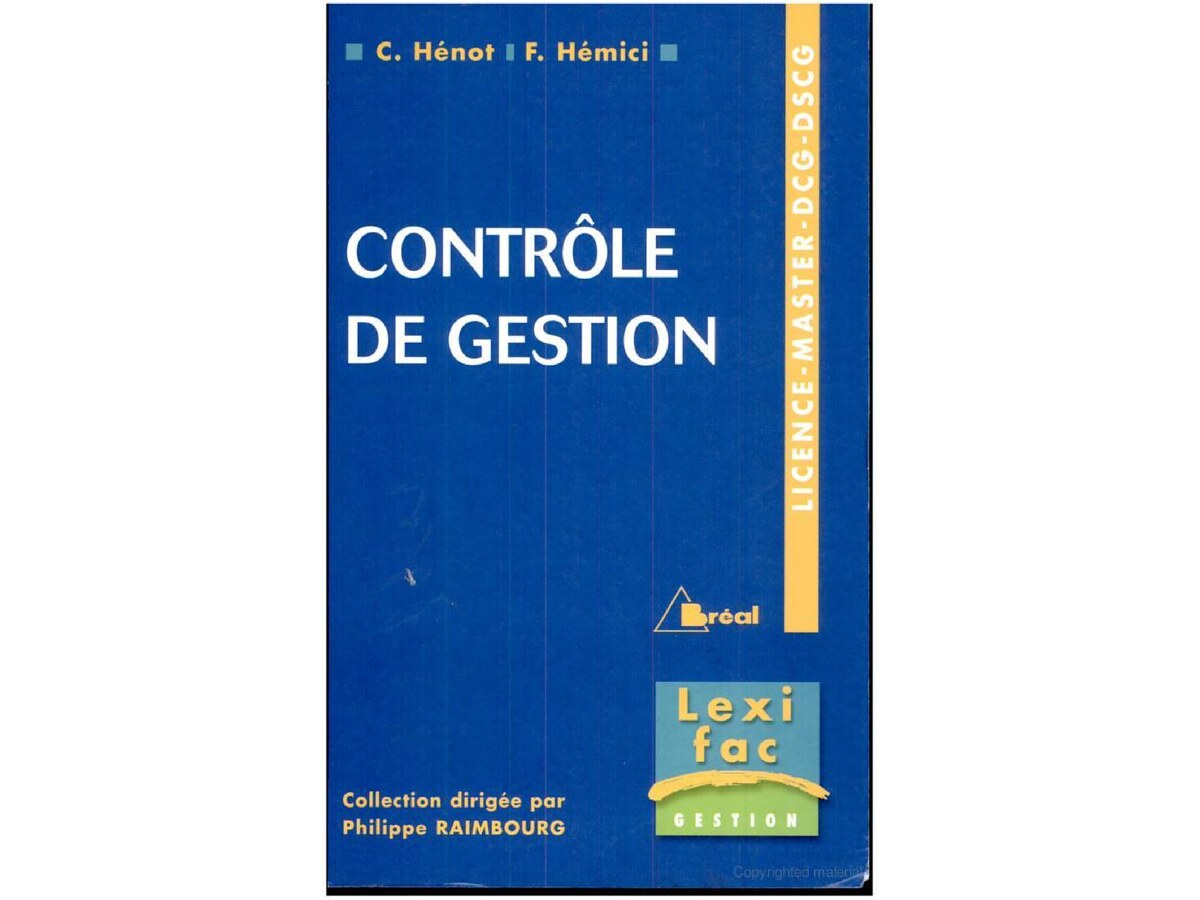 Contrôle de Gestion
