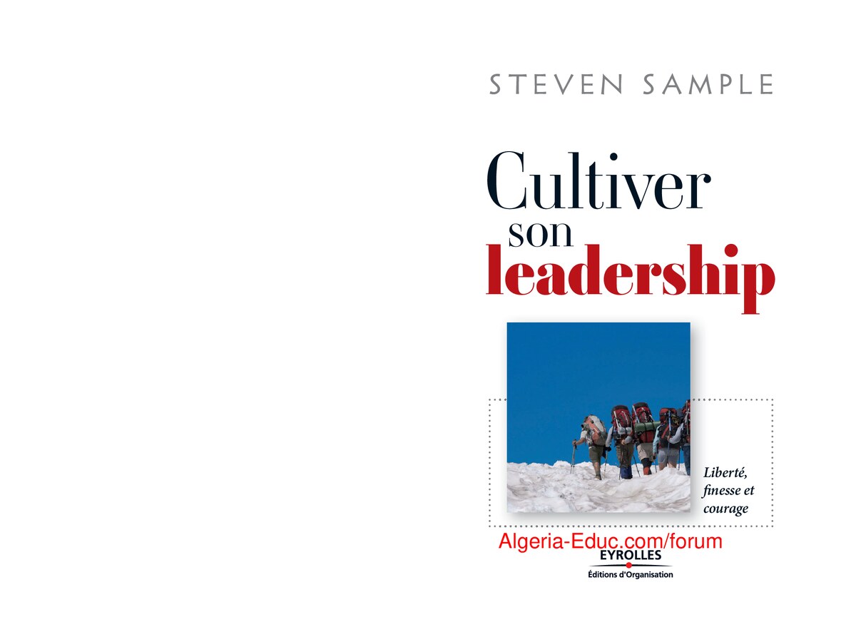 Cultiver son Leadership