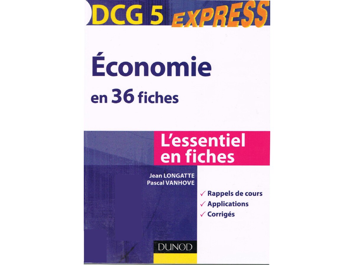 DCG 5-Economie en 36 Fiches
