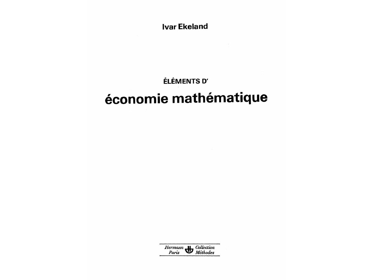 Eléments d_Economie Mathématique
