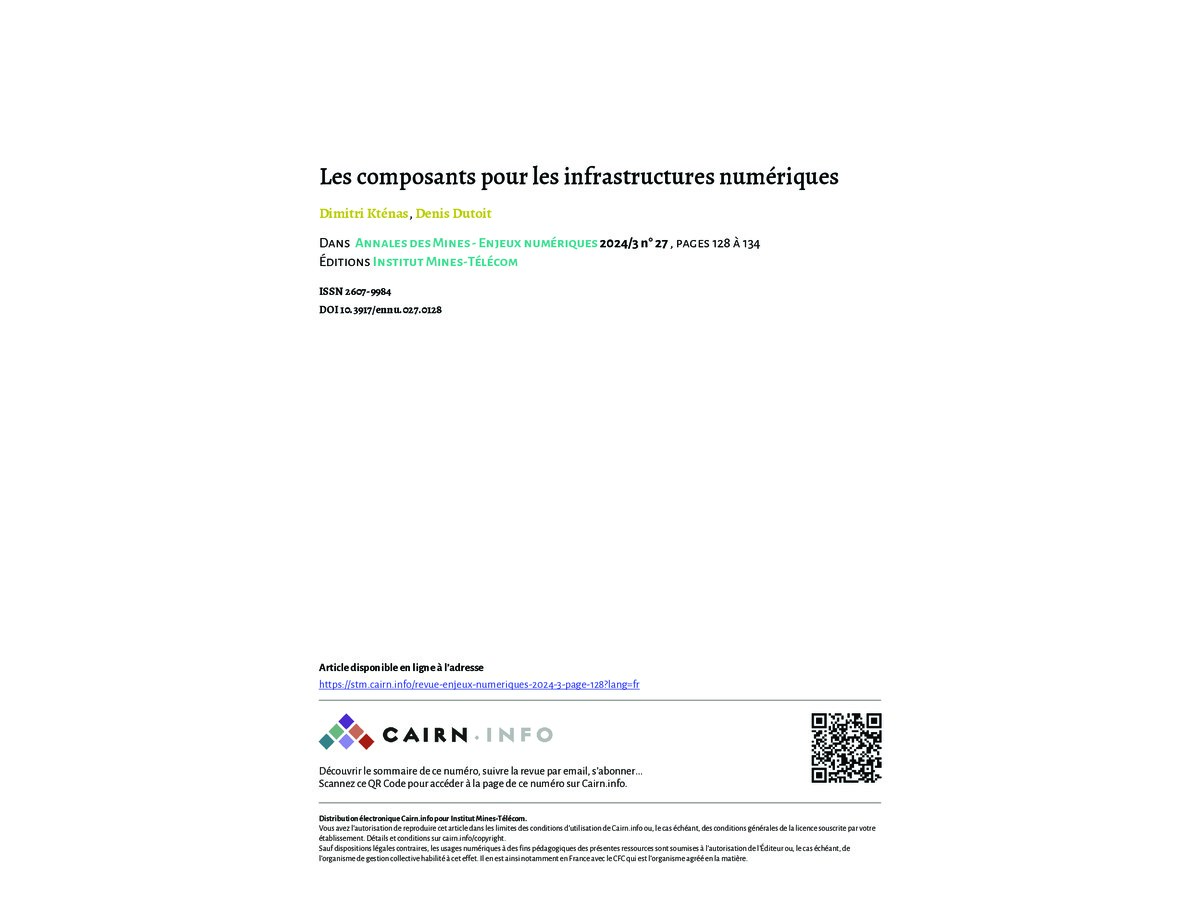 Infrastructure numérique