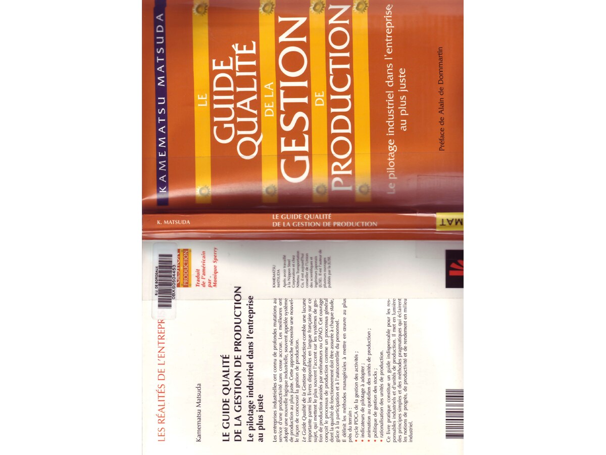 Le guide qualité de la gestion de la production