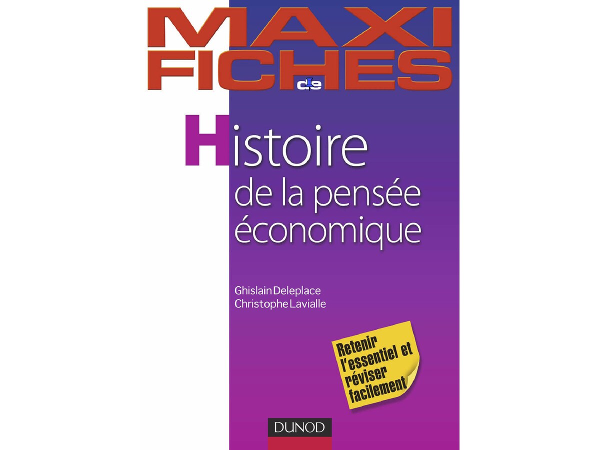 Maxi Fiches - Histoire de la Pensée Economique