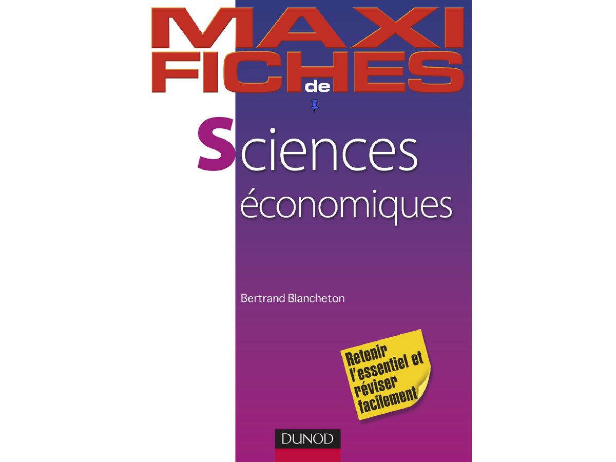 Maxi Fiches - Sciences Economiques