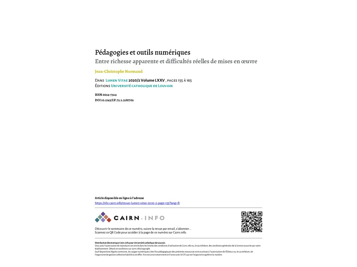 Pédagogies et outils numériques